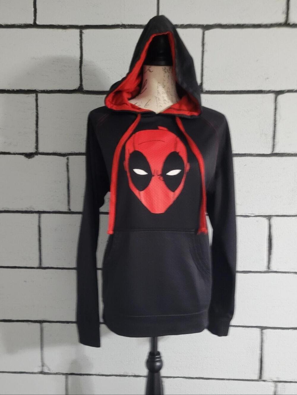 BUNDLE SALE!  Black & Red Deadpool Graphic Hoodie Sz S